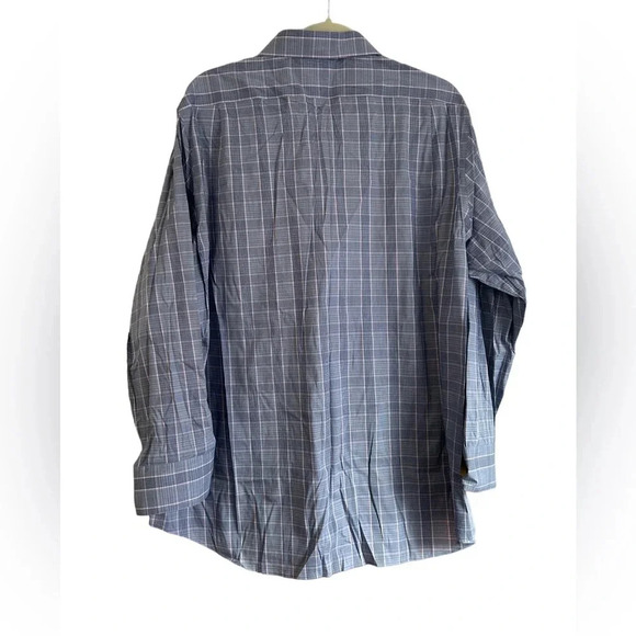 RALPH LAUREN BLUE PLAID SLIM FIT BUTTON DOWN SHIRT - Picture 2 of 4